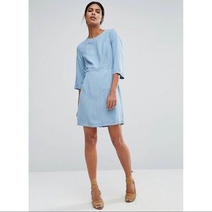 Denim fitted dress